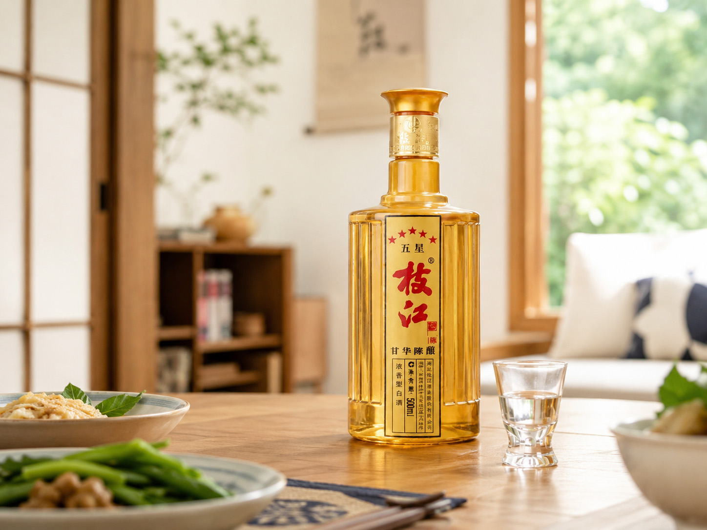 五星枝江|中国蒸留酒・39度・500ml - 画像 (2)