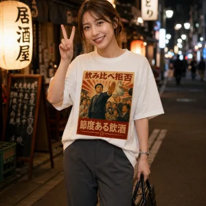 飲み比べ拒否 Tシャツ｜準備中
