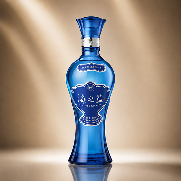 洋河大曲海之藍480ml|青いボトルと濃厚な果実香|42%VOL・480ml